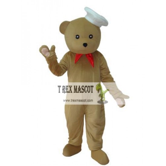 Chef Bear Mascot Adult Costume