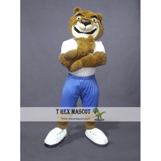 Confident Bear Mascot Costume