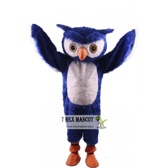 Blue Owl Mascot Costume