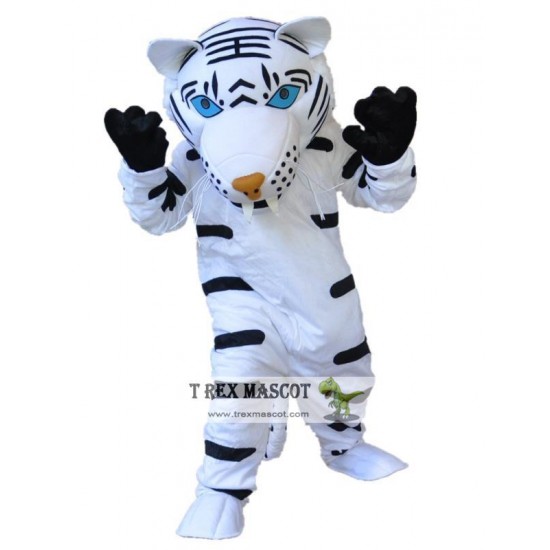 White Tiger Mascot Costume