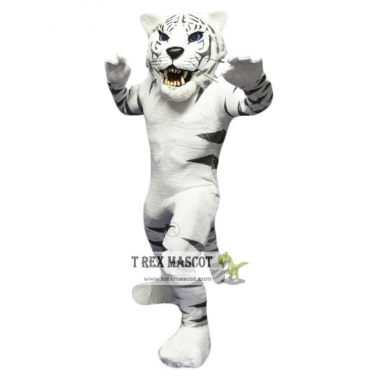 White Tiger Mascot Costume