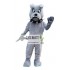 Grey Bulldog Mascot Costume