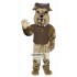 Brown Bulldog Mascot Costume