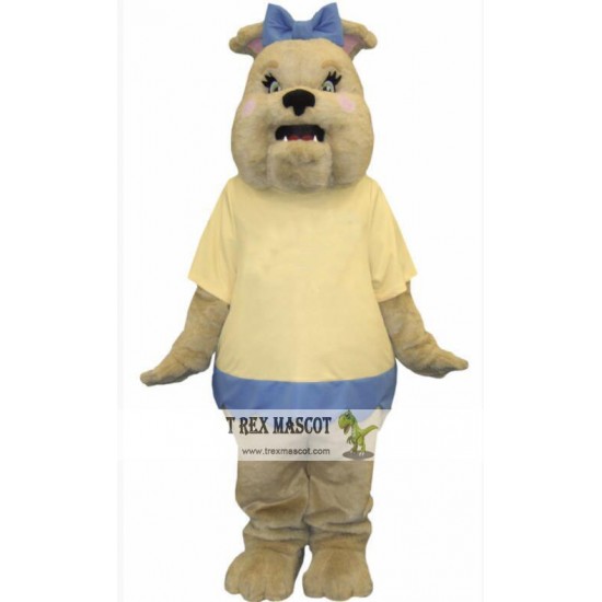 Female Bulldog Mascot Costume