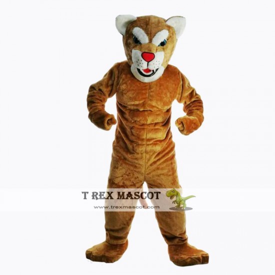 Power Leopard Panther Cat Cougar Mascot Costume