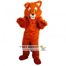 Orange Panther Mascot Costume