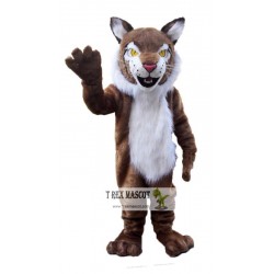 Brown Wildcat Bobcat Mascot Costume