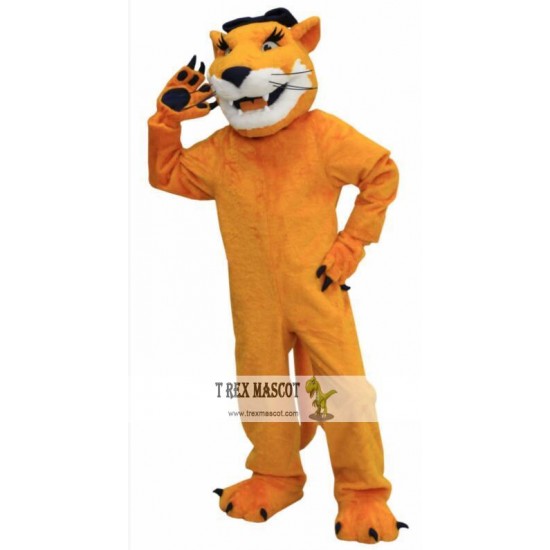 Brown Cougar Mascot Costume