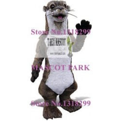 Realistic Otter Mascot Adult Costume