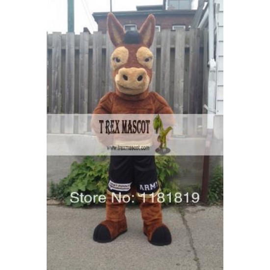 Black Mule Mascot costume