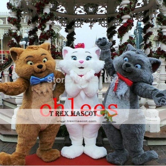 Mascot Costume Toulouse & Marie & Berlioz from the Aristocats cat