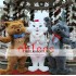 Mascot Costume Toulouse & Marie & Berlioz from the Aristocats cat