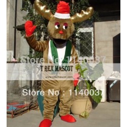 Christmas Moose Reindeer Mascot Stag Costume