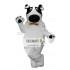 White Dog Flash Mascot Costume