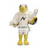 Flashing Lightning White Eagle Mascot Costume