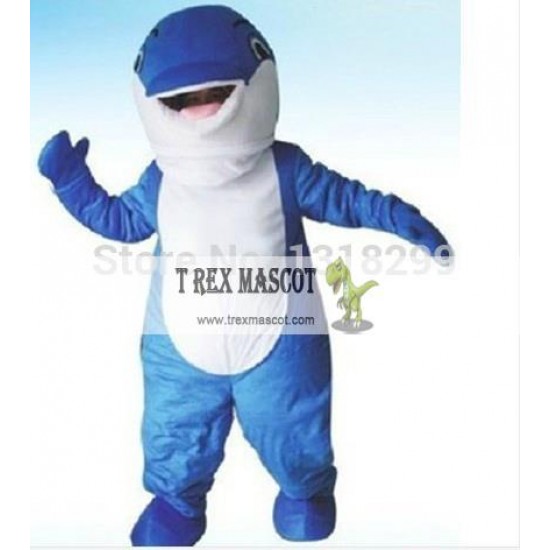 Blue Whale Orca Mascot Costume