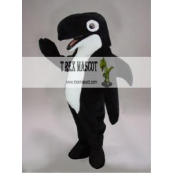 Black Orca Whale Mascot Costume