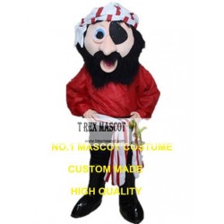 Red Pirate Mascot Costume