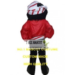 Red Pirate Mascot Costume