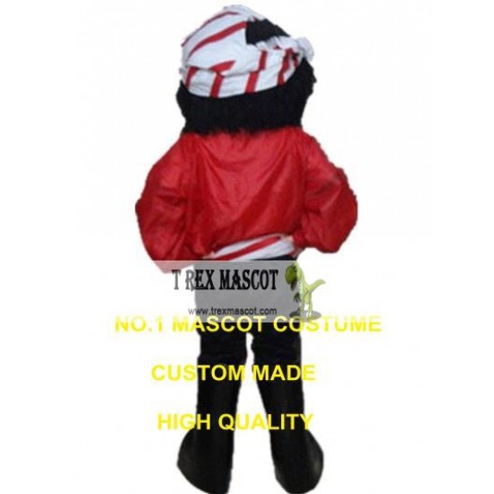 Red Pirate Mascot Costume