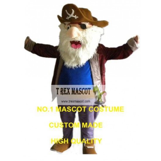 Old Pirate Mascot Costume