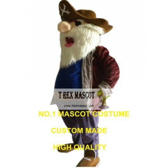 Old Pirate Mascot Costume