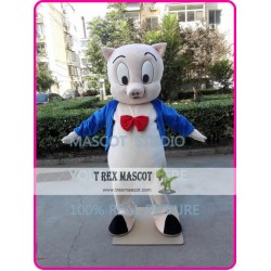 Porky Pig Mascot Cartoon Costume