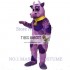 Purple Violet Bull Cow Mascot Costume With Bell & Collar