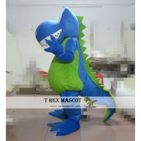 Blue Dragon Mascot Costume