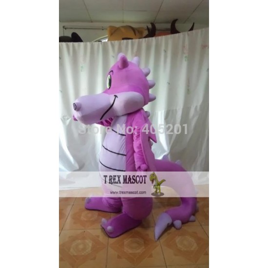 Purple Dragon Mascot Costume