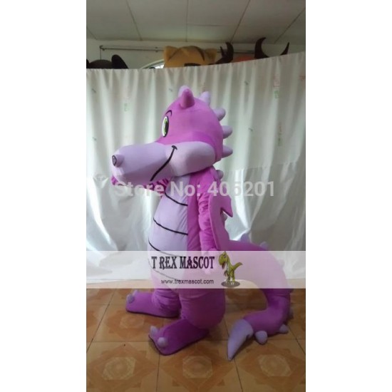 Purple Dragon Mascot Costume