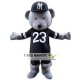 Grey Teddy Bear Mascot Costume For Adult