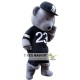 Grey Teddy Bear Mascot Costume For Adult