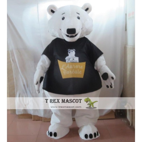 White Polar Bear Mascot Costume