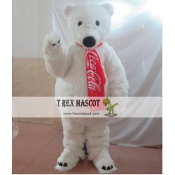 Adult Polar Bear Mascot Costume