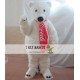 Adult Polar Bear Mascot Costume