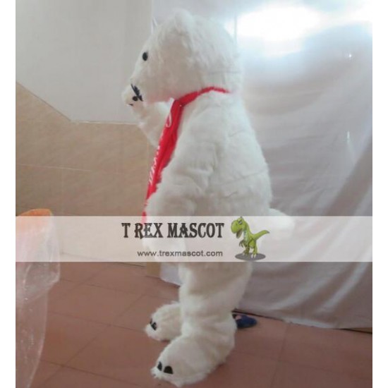 Adult Polar Bear Mascot Costume