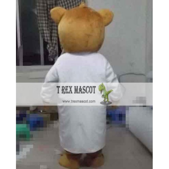 Doctor Bear Mascot Costume For Adult