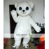 Big Eyes White Polar Bear Mascot Costume For Adult