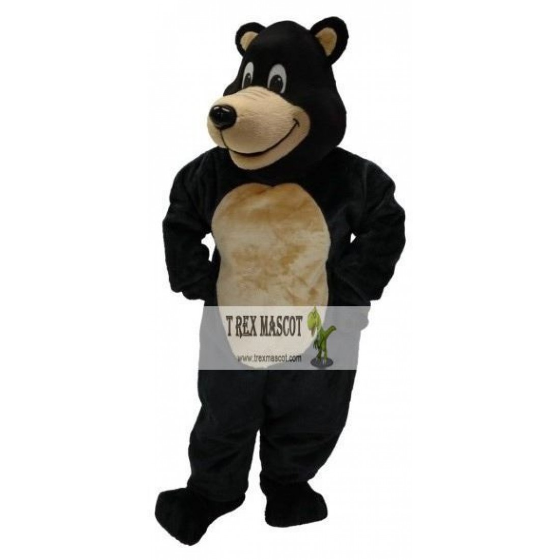 Deluxe Black Bear Mascot Costume