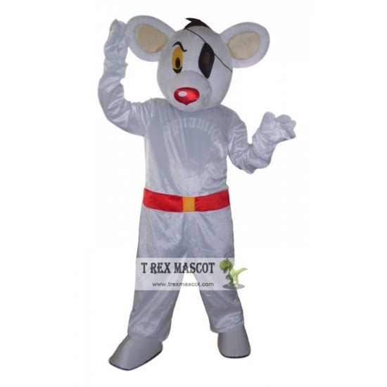 Adult White Mouse Mascot Costume