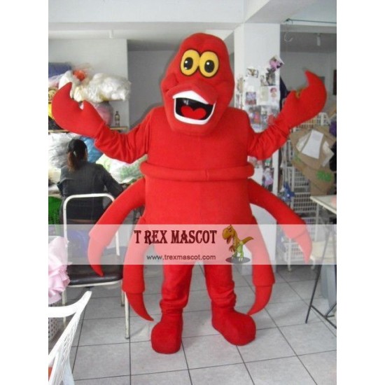 Adult Sebastian The Little Mermaid Mascot Costume