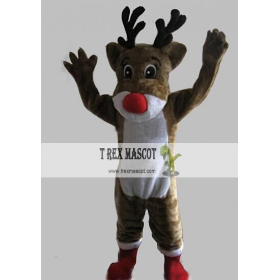 Rudolph Reindeer Mascot Costume