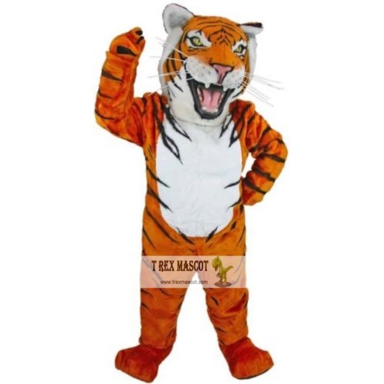 Grey Tiger Mascot Costume