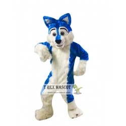 Blue Wolf Dog Husky Mascot Costume