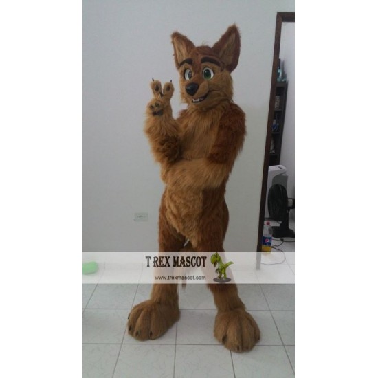 Wolf Dog Realistic Fursuit Animal Mascot Costumes for Adults