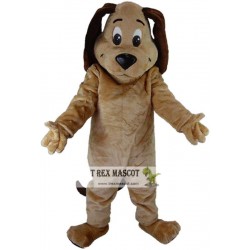 Cartoon Tan Dog Mascot Costume