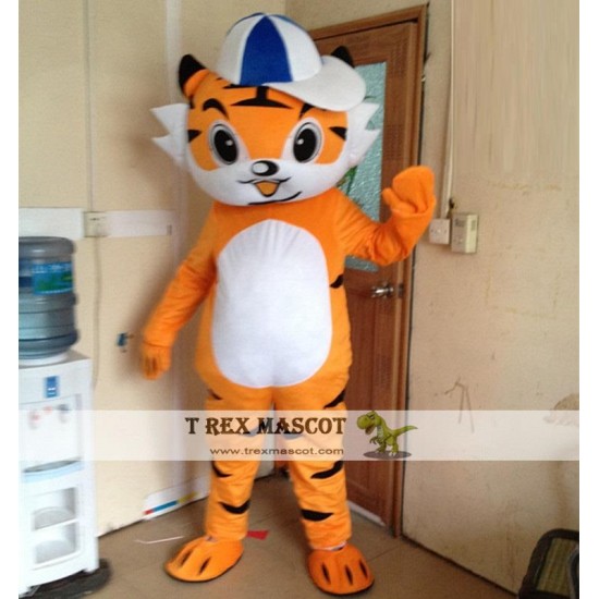 Tiger Boy Mascot Costume for Adult