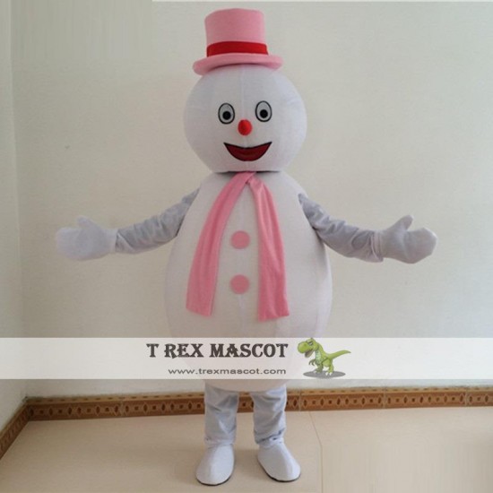 Snowman Mascot Costume for Adult