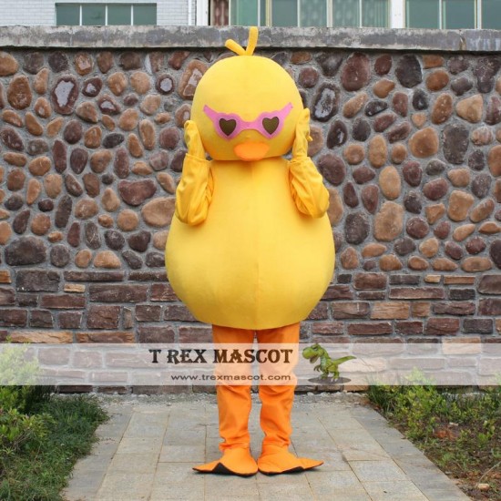 Yellow Duck Mascot Costume for Adult